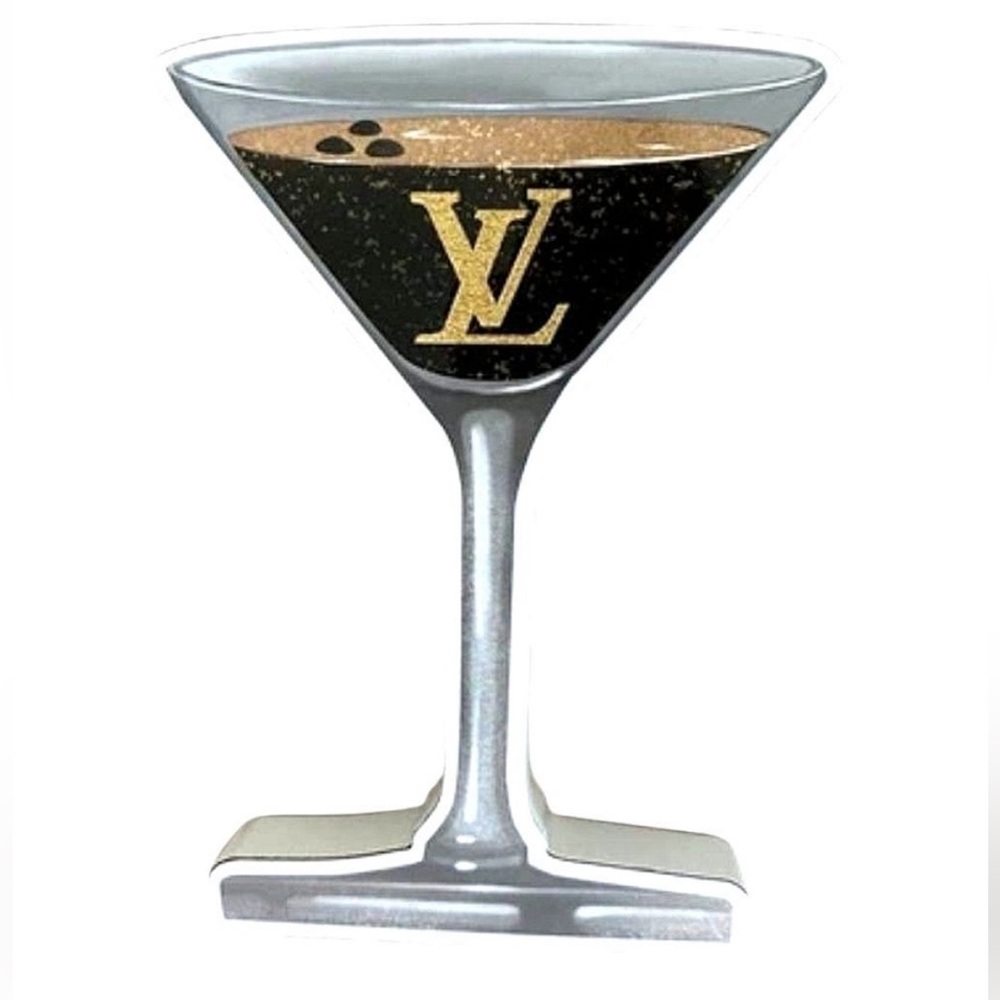 At Home Louis Vuitton Chocolate Espresso Martini Cocktail Wood Decor